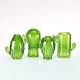 Green Glass Holders