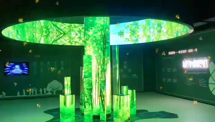 Cylindrical led display