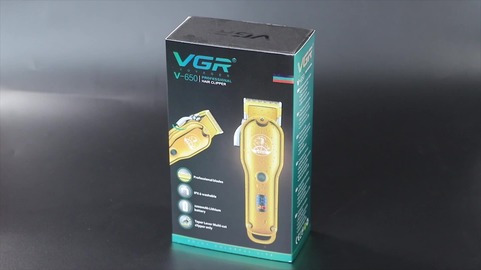 VGR V-650 Hair Cut Machine Подзаряжаемая волоса.