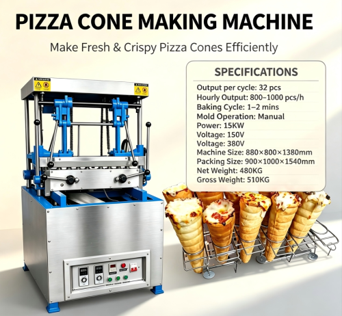 Nieuwe hoogefficiënte machine voor het maken van pizzakegels gelanceerd voor levensmiddelendetailhandel