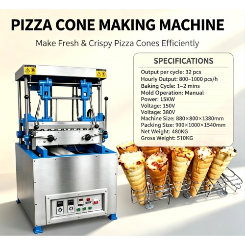Nieuwe hoogefficiënte machine voor het maken van pizzakegels gelanceerd voor levensmiddelendetailhandel