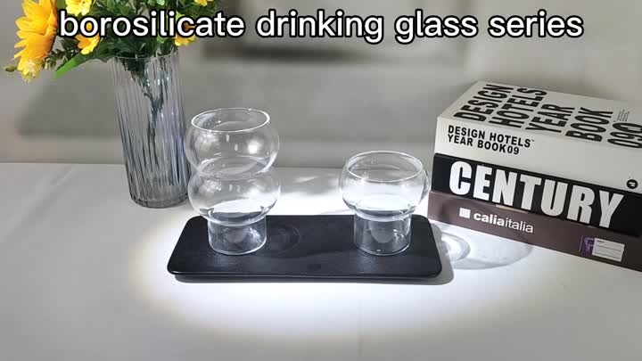 High Borosilicate Bubble Cocktail Wine Glass