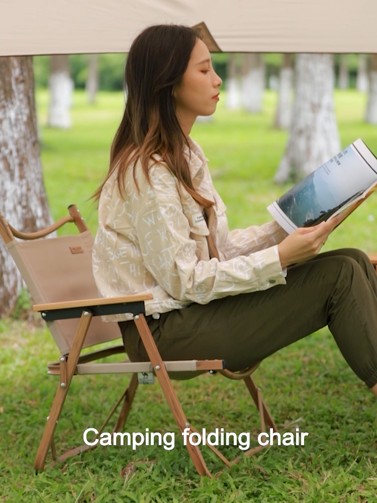 Camel Outdoor Oxford Cloth Aluminium Frame Kermit Folding Chair Lightweight Hållbar hög kapacitet Camping Foldbar stol1