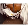 BODI Modern Macrame Wooden Stick Hanging Hammock Chair1