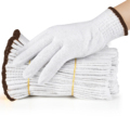 OEM Hand Protective Cotton Knitted Gloves: Industrial White Labor Safety Work Gloves1