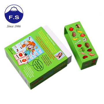 The Feature of Customized Fashionable Children Fruit Leaning Game Card Set