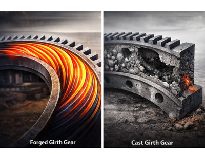 Forged vs Cast Girth Gear: Why Forging Matters for Mining Equipment Reliability
