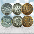 Manufacturer custom antique gold soft enamel metal logo challenge souvenir commemorative coin1