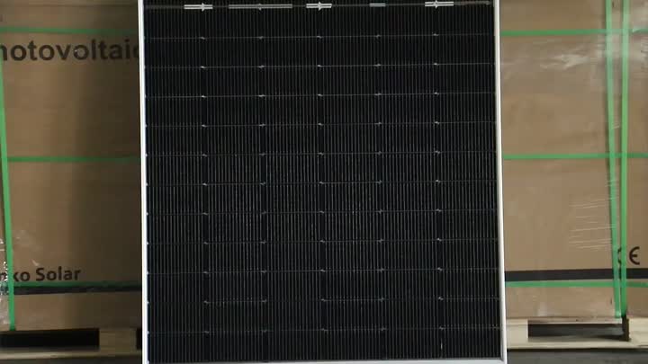 N Jenis panel solar bifacial kaca