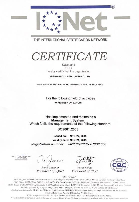 Certification