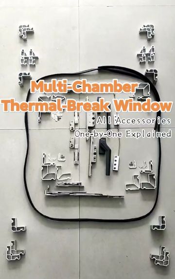 Multi‑Chamber Thermally‑Broken Window Series: Complete Hardware & Fittings Display