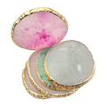 OEM ODM Pink Gold Jade DIY Manicure Crystal Palette Display Holder1