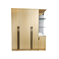 Modern Home Hotel Wooden Two-Door Bedroom Wardrobe Closet1