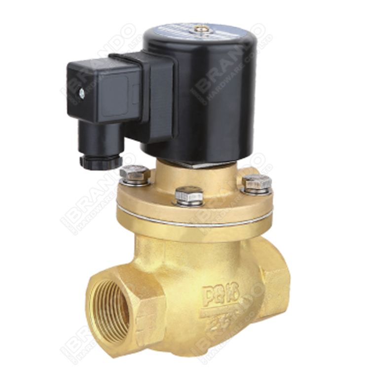 Shako Type PU225S Series Steam Brass Solenoid Valve 3/8'' 1/2'' 3/4'' 1'' 6