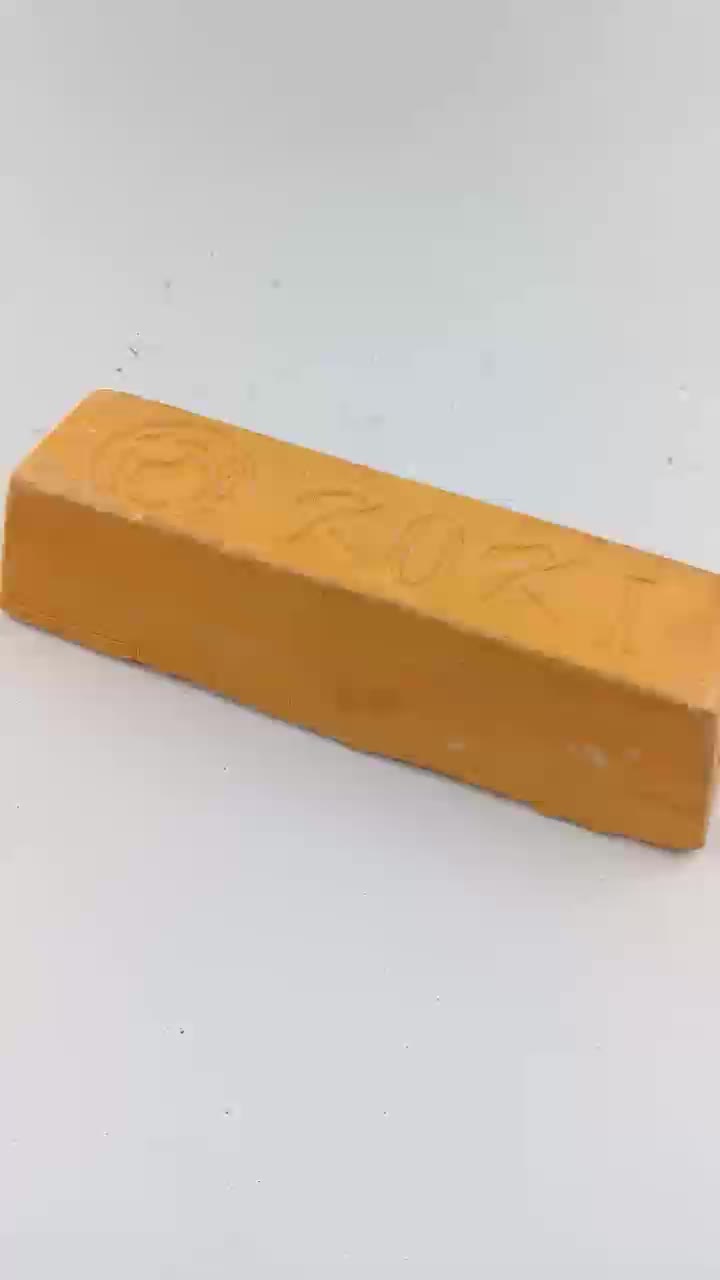 Yellow solid polish wax