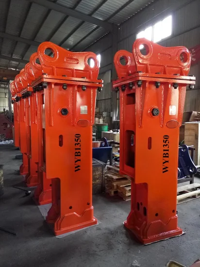 Hydraulic Hammer Hydraulic Breaker Deasavator Hydraulic Rovating Crocple Wooden Prackerglic Log