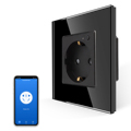 Bingoelec Tuya App European WiFi Smart Power Sockets with Glass Panel, 16A, Type F, Germany1
