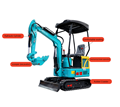 1.6 Ton VTW-16 Crawler Excavator Cabin Mini Digger for Sale1