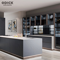 OPK Tersuai Modular Modular Shaker Wall Faucet dengan Kitchen Island Design Kabinet Dapur Mudah Alih Granite Lacquer Wood Pintu1