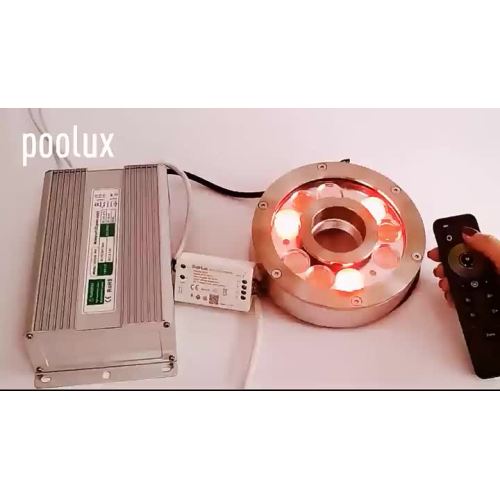 DC24V 12V IP68 RGB RGB LED Luz submarina Fuente de piscina Luz