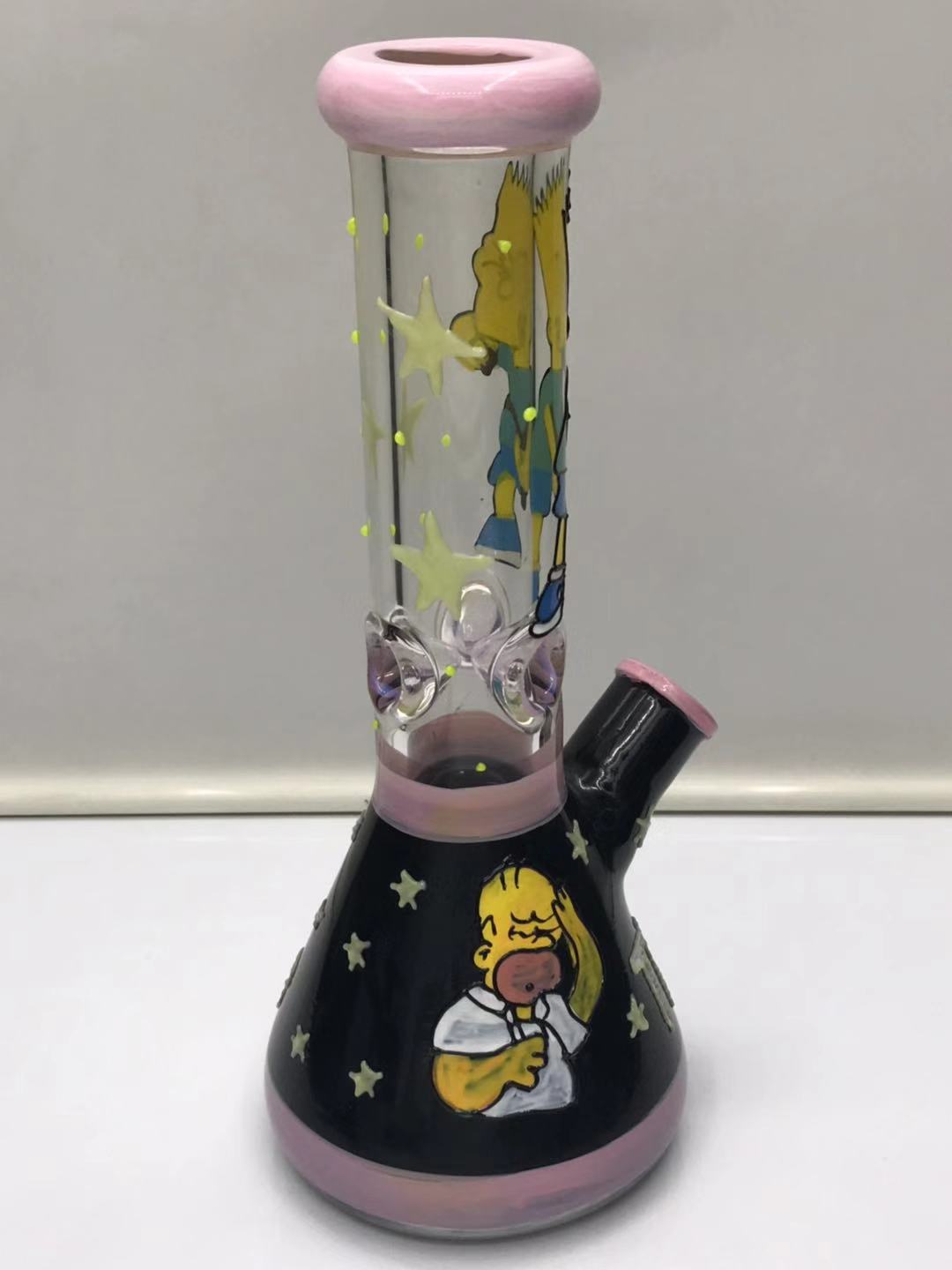 Pink wrapped beaker bottom bong