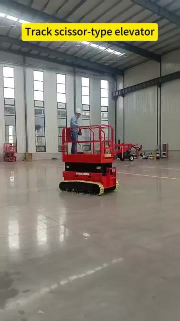 Track scissor-type elevator