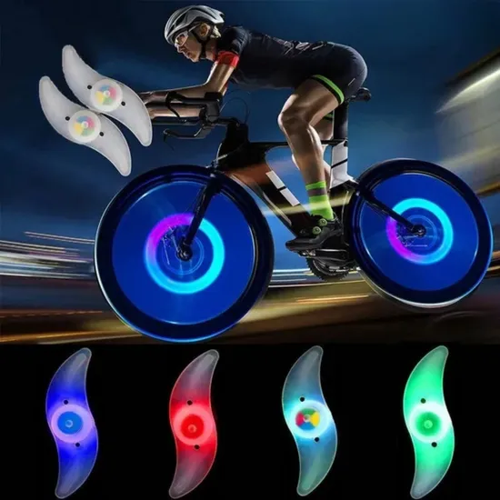 Luces de ruedas de bicicleta vibrantes para una visibilidad nocturna mejorada1