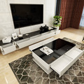 Home coffee table TV cabinet combination living room furniture simple burning stone TV cabinet complete combination1