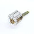 Transparent Lock Pick Training Set - Clear Plastic Cylinder Practice Tool1
