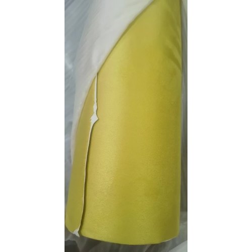 yellow suede fabric film