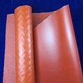 red/grey silicone rubber coated fiberglass cloth/fabric1