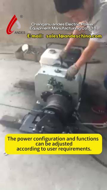Adjustable Power Configuration & Functions: Andes Electric Power Equipment Winch in Action