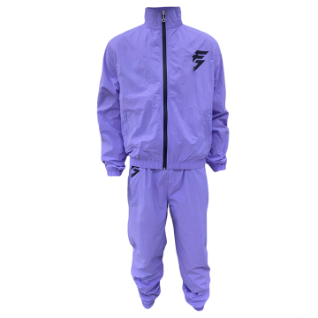 purple nylon tracksuit