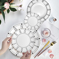 Creative Clock Shape Embossed Wholesale High Quality Bone China Dinnerware Plates1