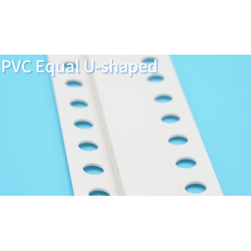 Perete exterior PVC unghi drept în formă de U U-canelură