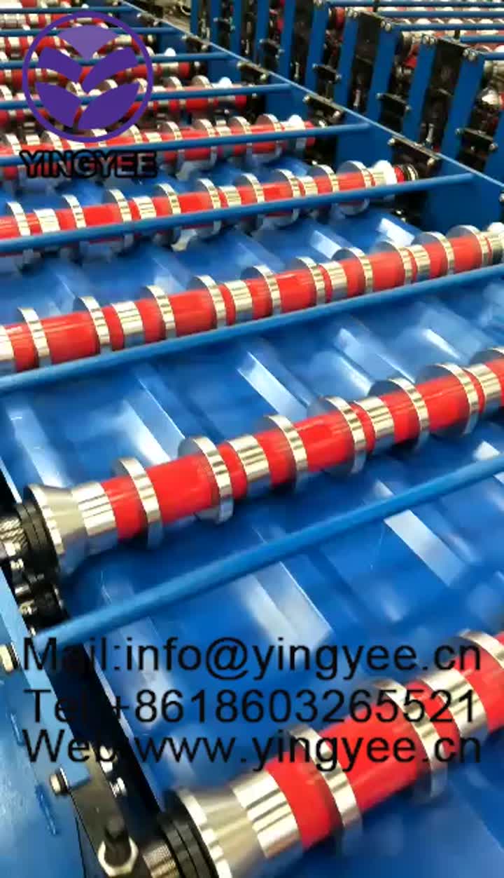 trapezoid roof sheet roll forming machine