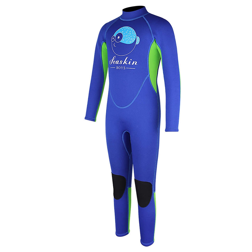 Dw028 Seaskin Kids Back Zip Wetsuit 5 Png