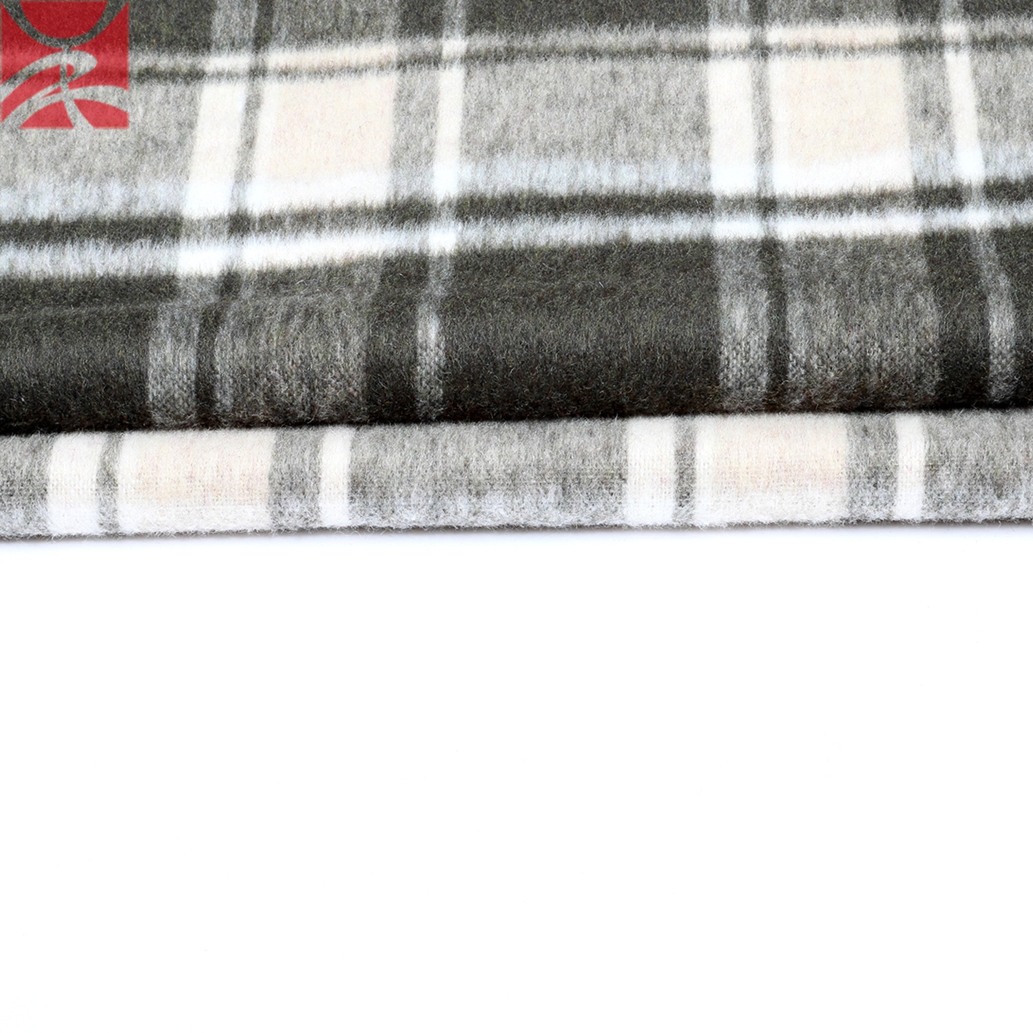 Hot sale woven check plaid wool fleece fabric for winter autumn season overcoat suit clothing1