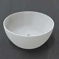 White Round Two-Person Bathtub for Home Bathroom1