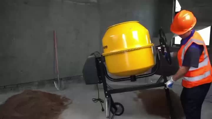 Mobile mini concrete mixer for construction
