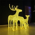 3D LED Lighted Deer Family Buck Doe Fawn Christmas Motif for Outdoor Decorations1
