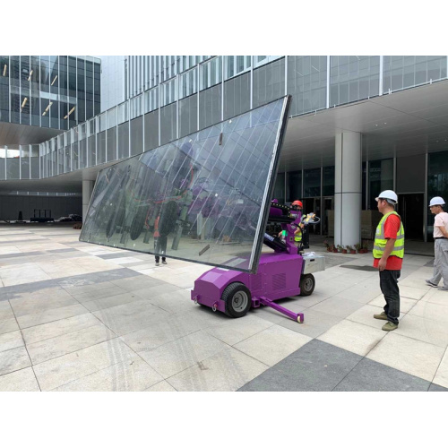 Zelfrijdende vacuümglasheffer: robuuste beglazingsrobot voor de installatie van vliesgevels en ramen