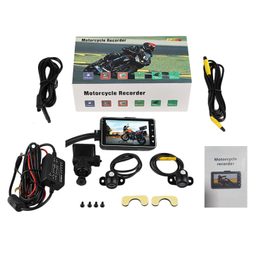 Hot Sale 1080P Dual Lens Motorbike DVR Dash Camera with Loop Recording1