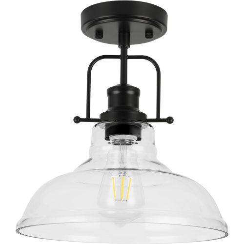 Industrial Glass Ceiling Light – Dimmable & Custom Designs