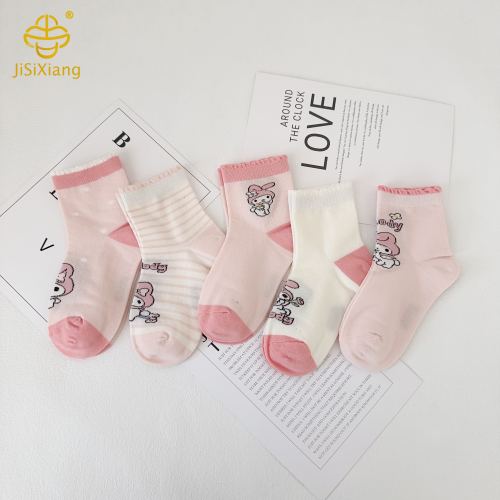 한국 버전 만화 멜로디 뼈없는 양말을위한 짧은 양말