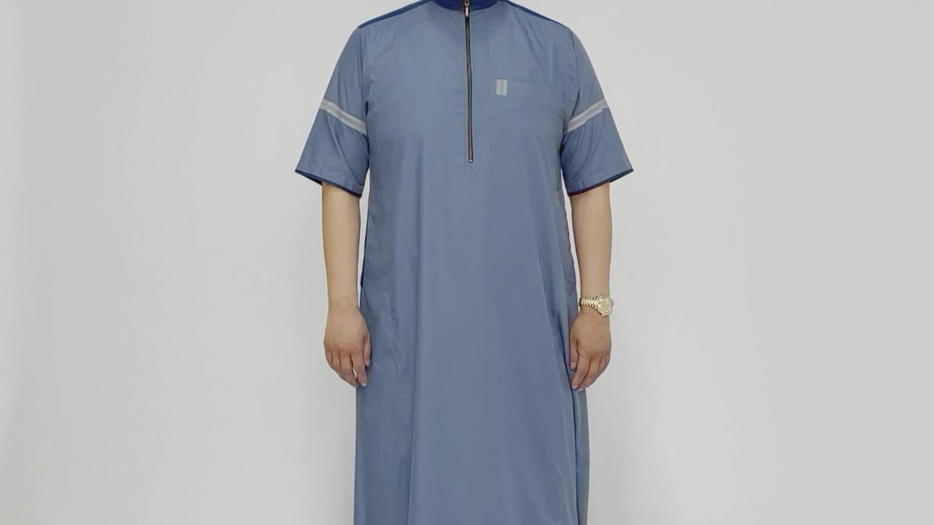 Abito islamico originale a manica lunga a maniche lunghe da daffah kaftan jubah abaya jalabya ​​thobe arabo thobe abiti musulmani per eid1