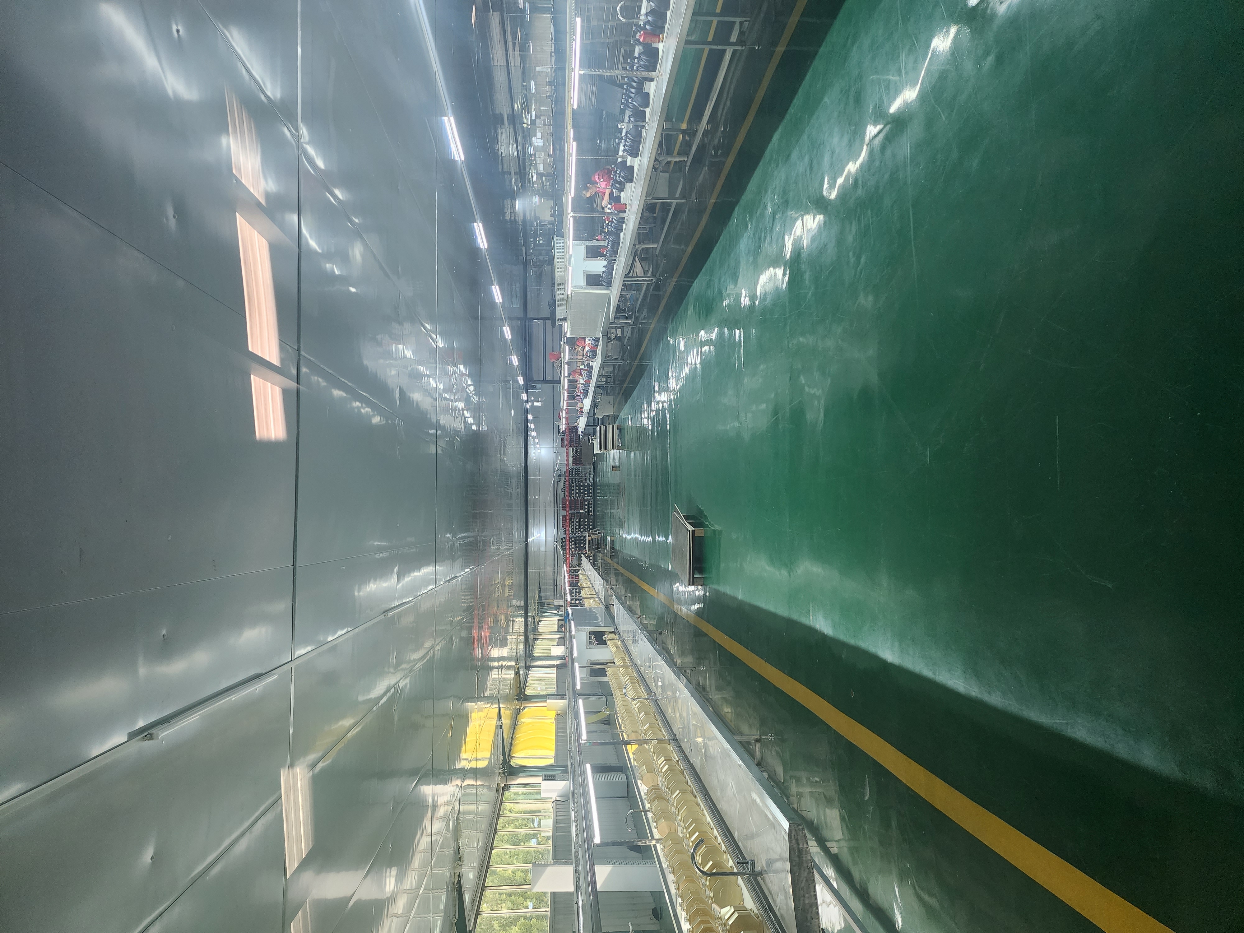 The process of producing glass wine bottles