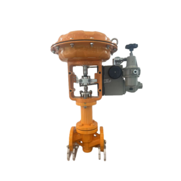 Pneumatic bellows lined  fluorine control valve