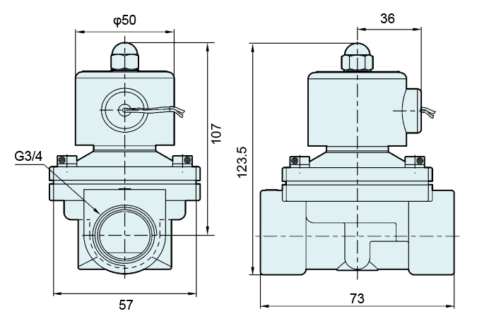 2W200-20 G3/4'' Electric Solenoid Valve Normally Closed