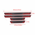 Carbon Fiber Rubber Door Sill Plate for Auto Accessories Protection1